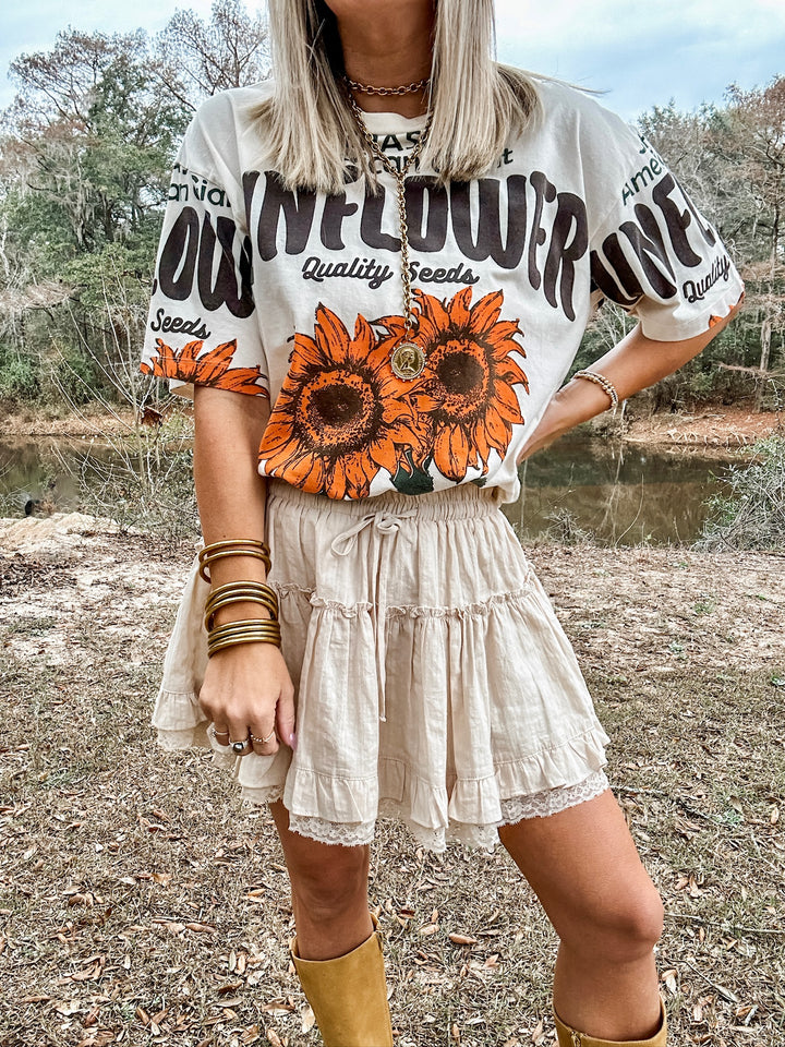 Vintage Sunflowers Tee