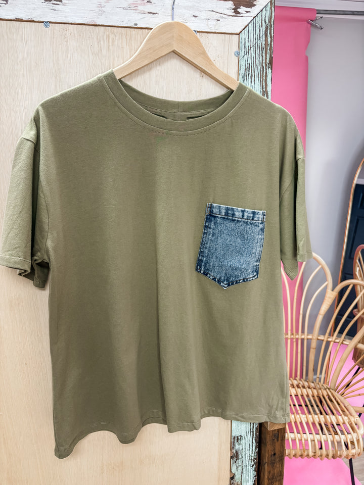 Surprise Me Top - Olive