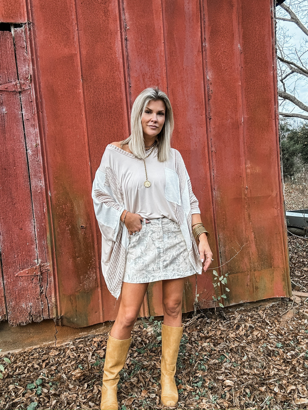 Blended Boundaries Camo Mini Skort