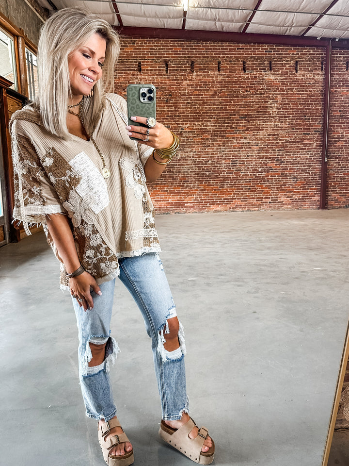 Calling It Like I See It Top - Beige