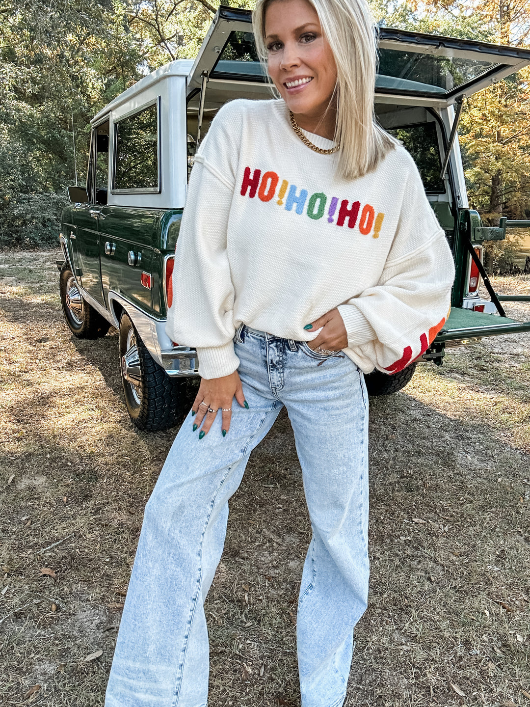 Multi Merry Christmas Sweater