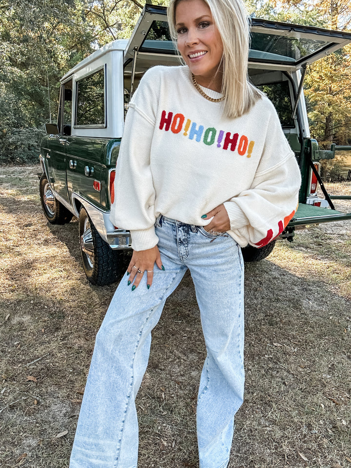 Multi Merry Christmas Sweater