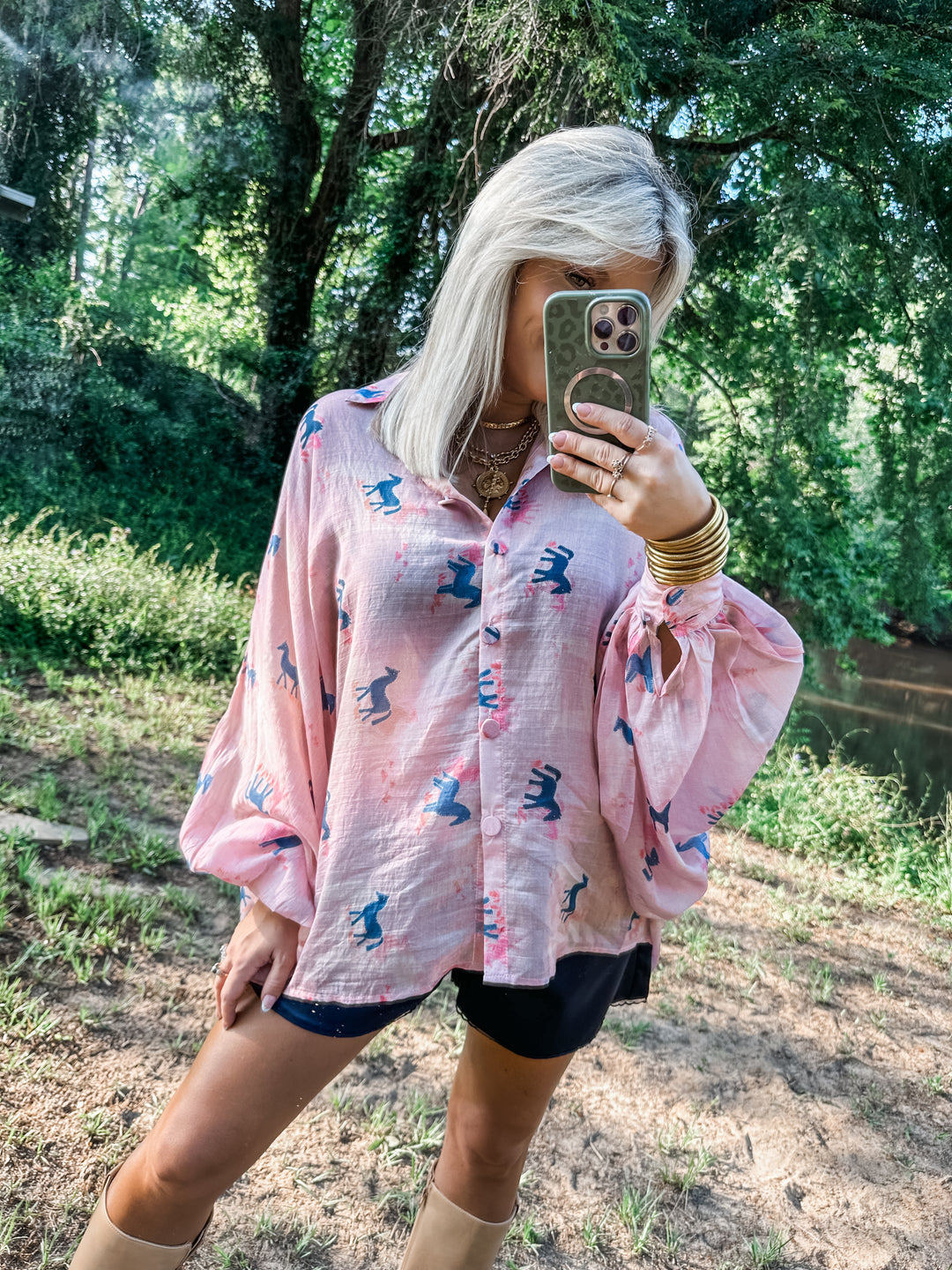 Wild Reins Oversized Top