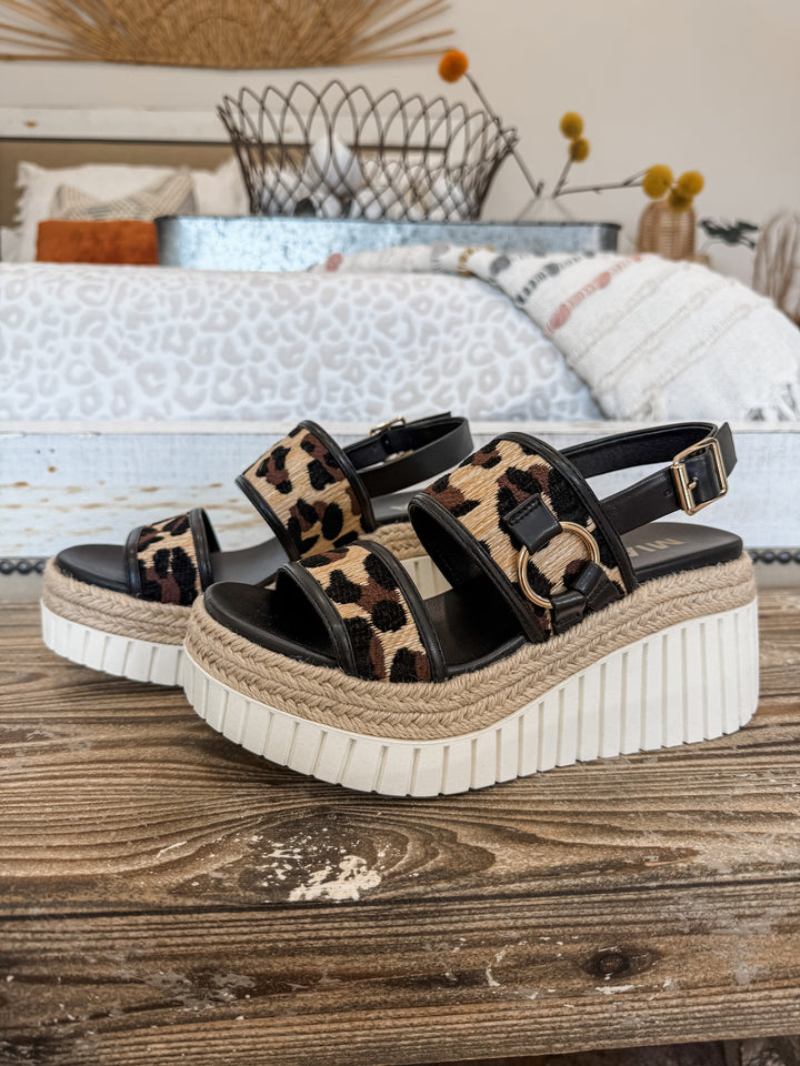 Leopard Platform Sandals