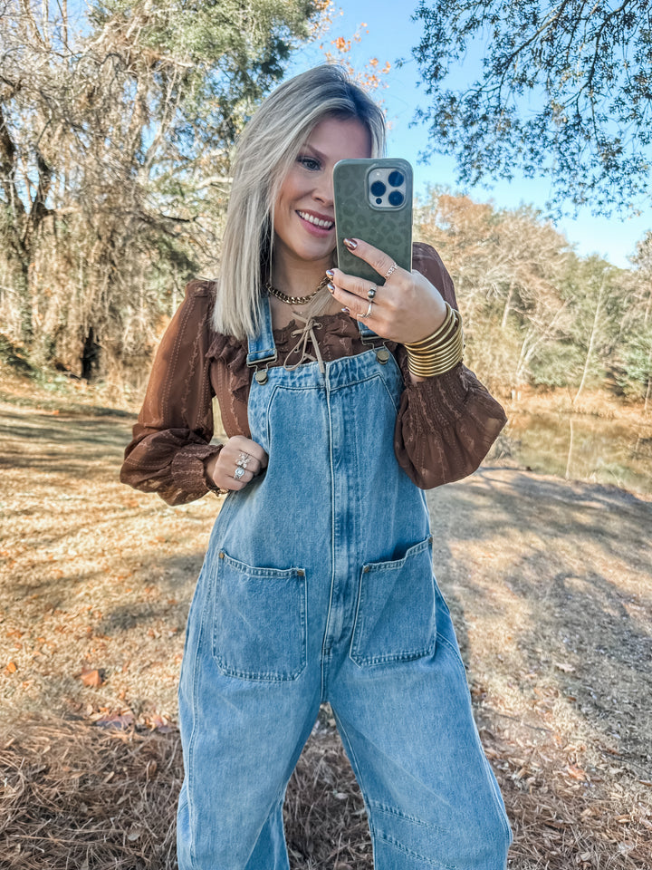 Dust & Denim Barrel Overalls