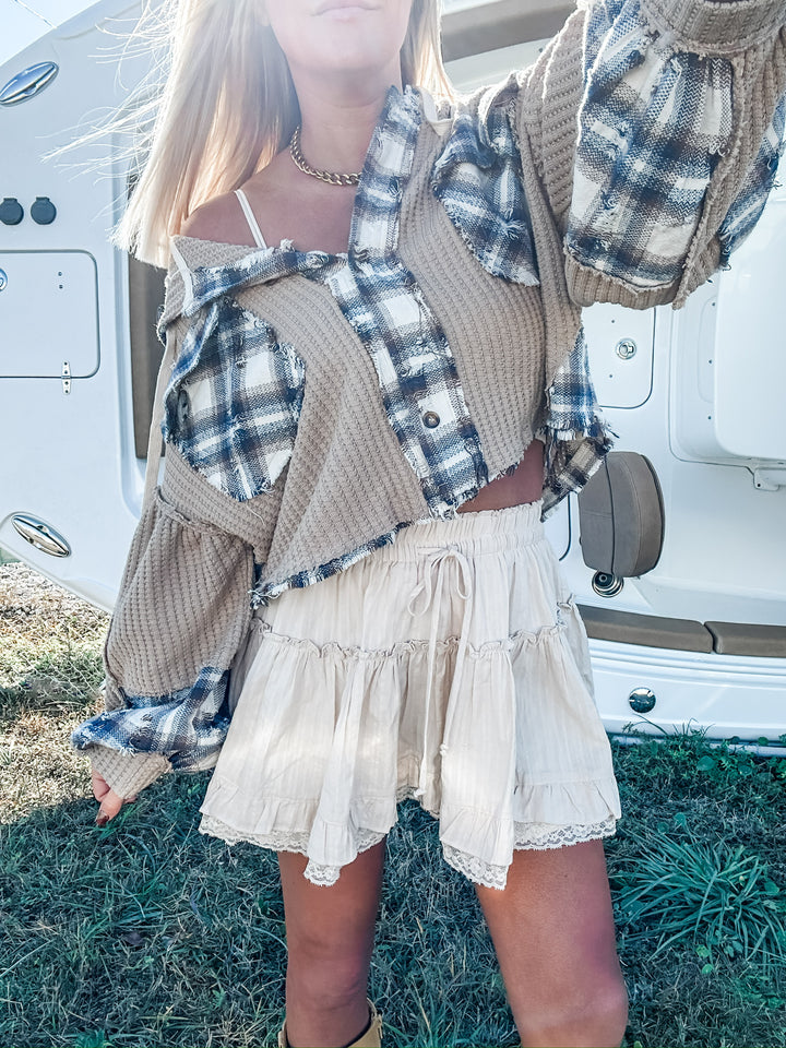 Relaxed Roots Flannel Top