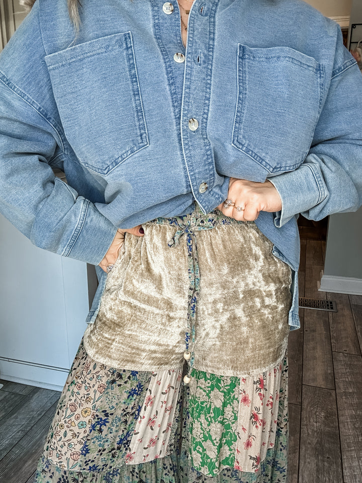 The Boho Blend Wide Leg Bottoms