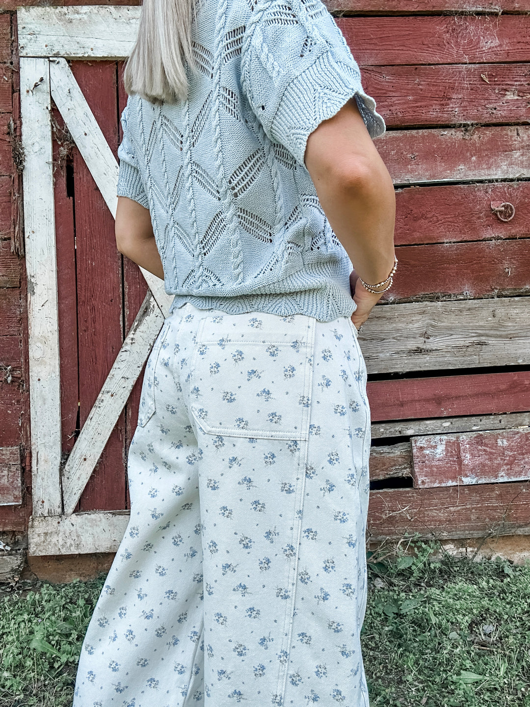 Vintage Feels White Denim Barrels