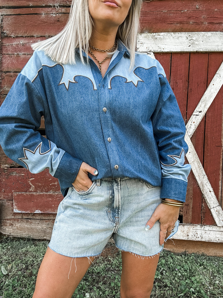 Dusty Trail Denim Top
