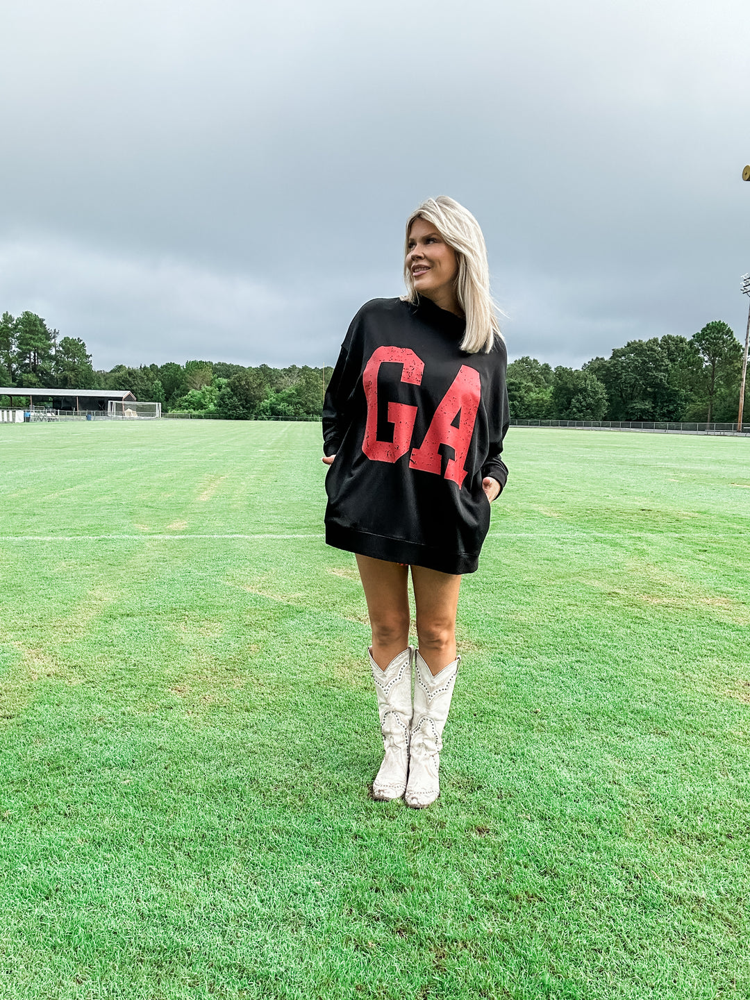GA Black Mock Neck