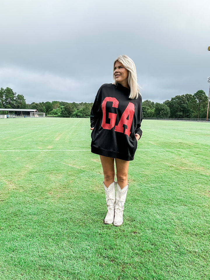 GA Black Mock Neck