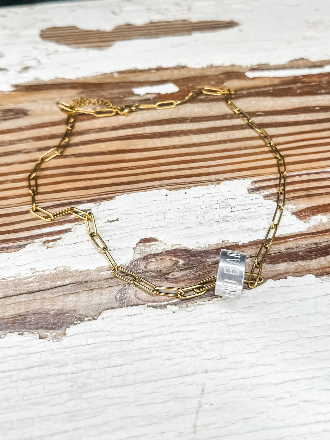 Bird Band Necklace - Gold Chain