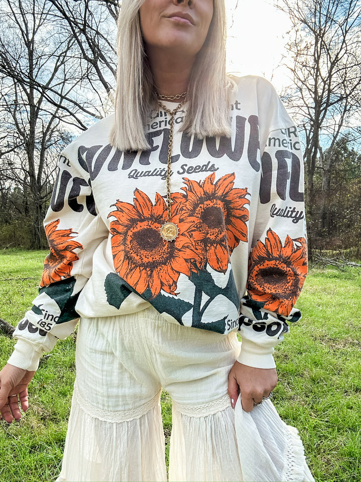 Vintage Sunflowers Sweatshirt