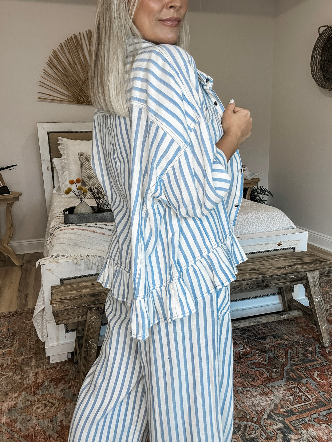 Calm Current Stripe Set - Blue