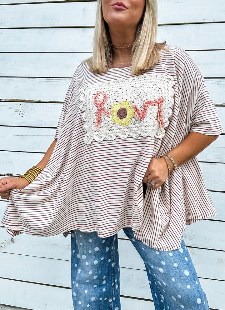 Love Story Top - Cherry Wood