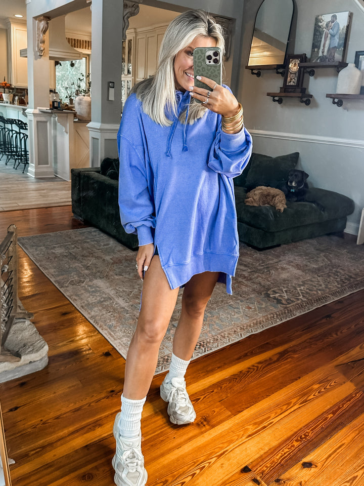 The Weekend Oversized Hoodie - Indigo