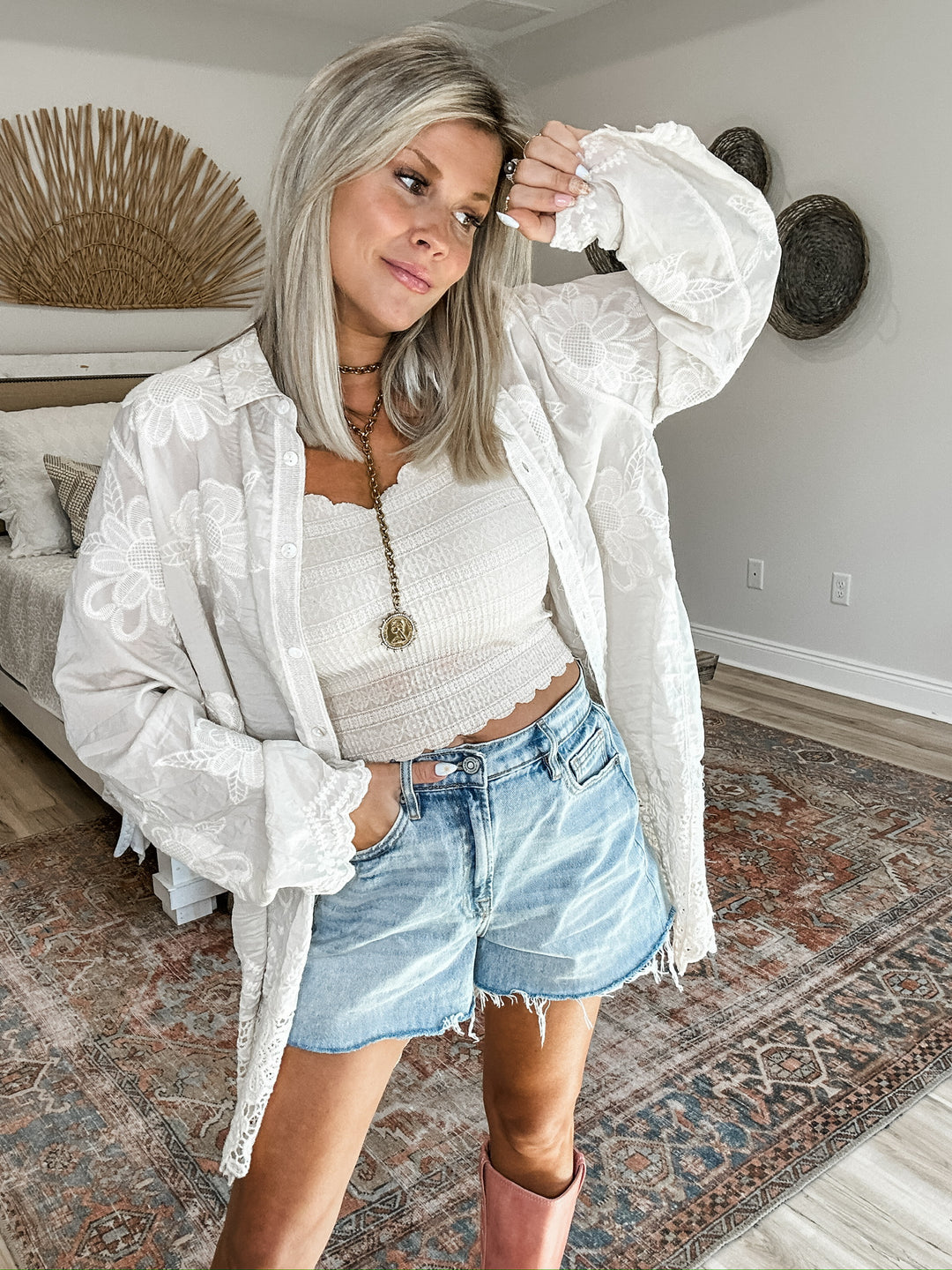 Sunday Stroll Button Up Tunic