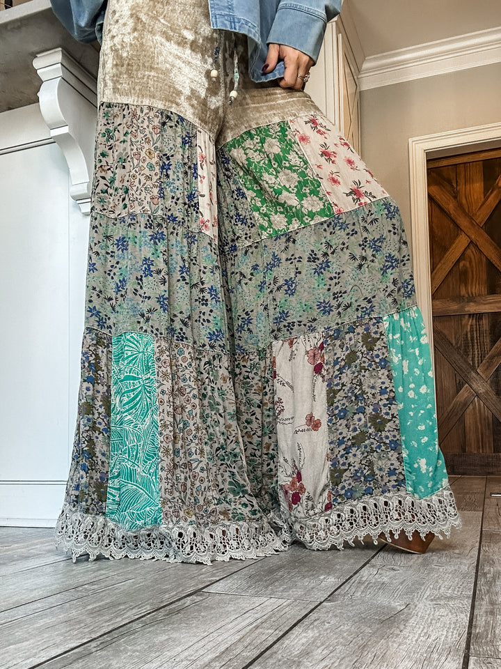 The Boho Blend Wide Leg Bottoms