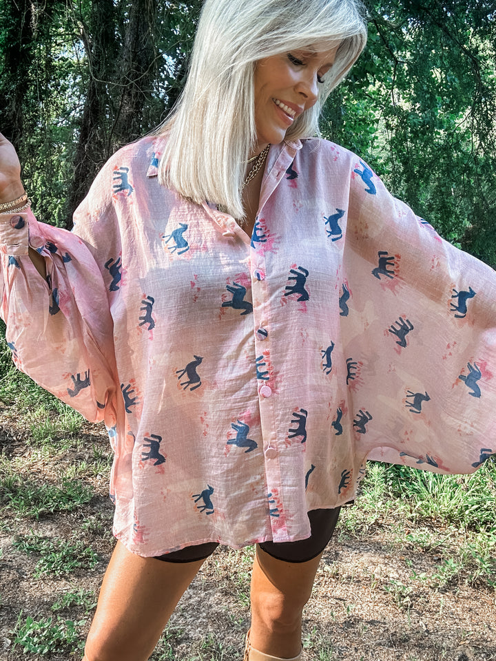 Wild Reins Oversized Top