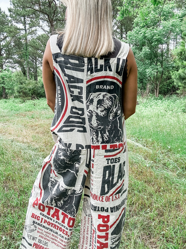 Vintage Dog Print Jumpsuit