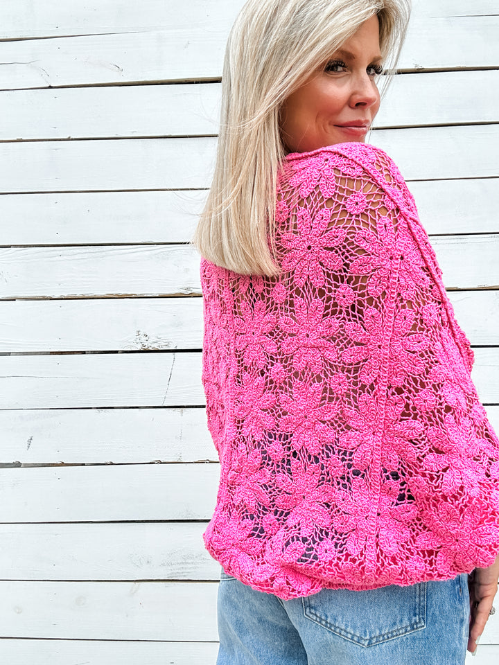 The Texture Talk Top - Pink