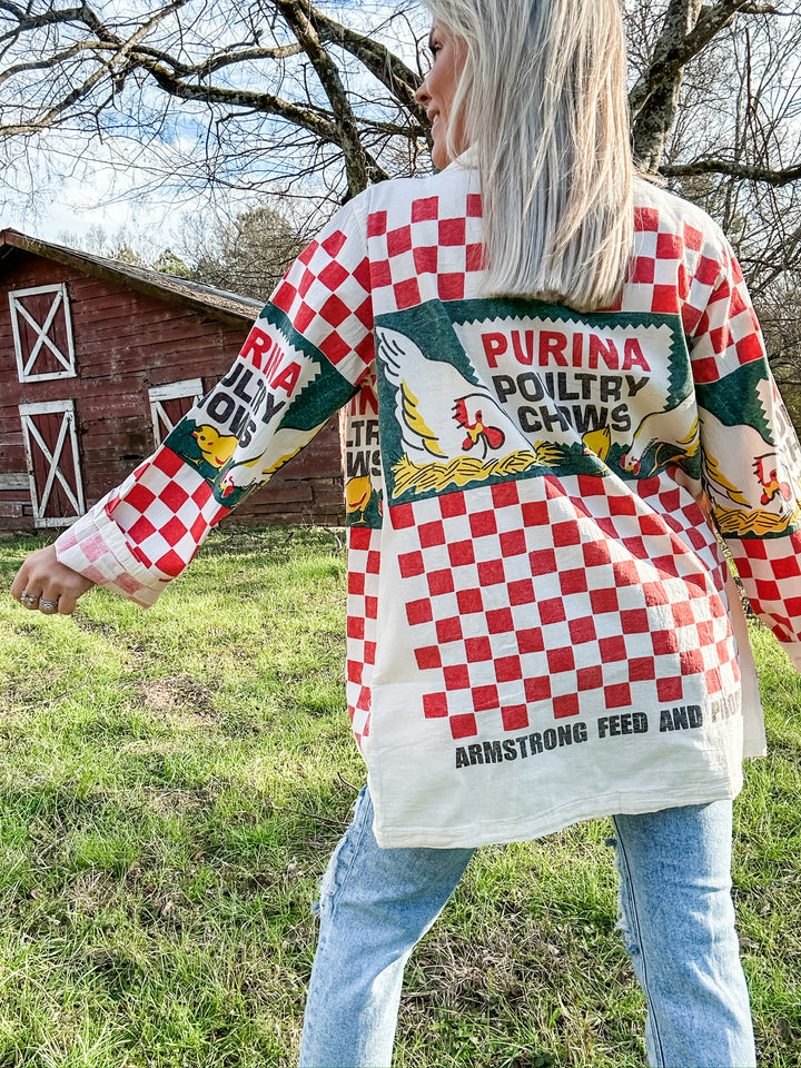 Poultry Checkered Cardigan