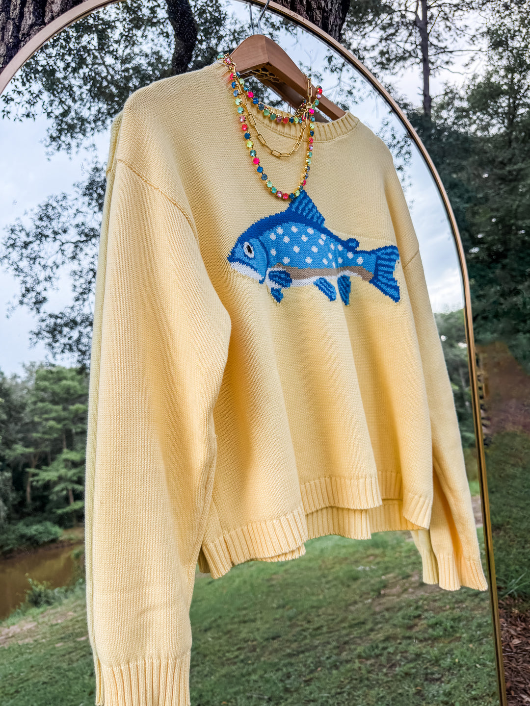 Catch of the Day Sweater - Butter Yellow