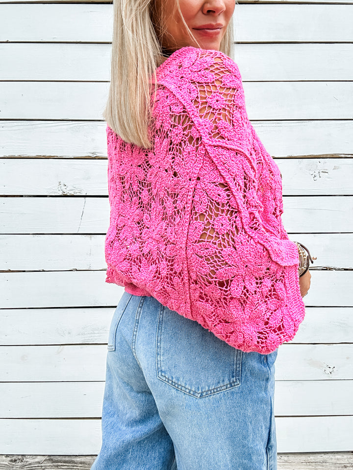 The Texture Talk Top - Pink