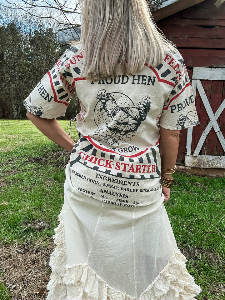 Proud Hen Pocket Top