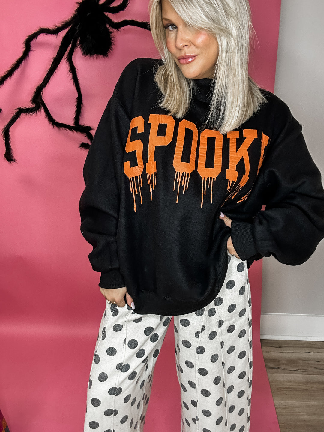 Reversible* Spooky Season Mock Neck