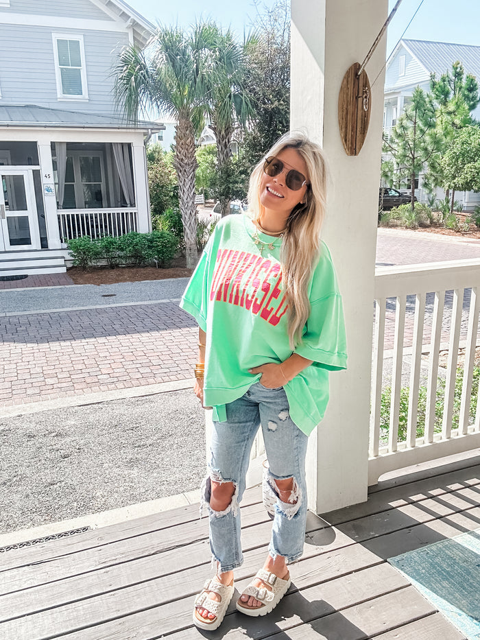 Mint Sunkissed Top