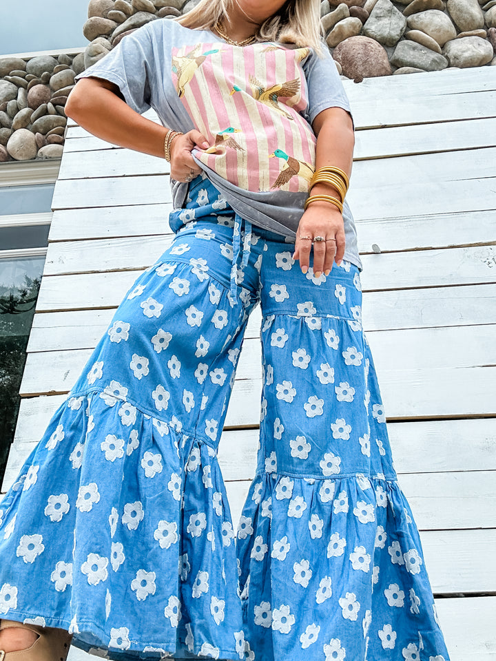 Daisy Days Tiered Wide Leg Pants