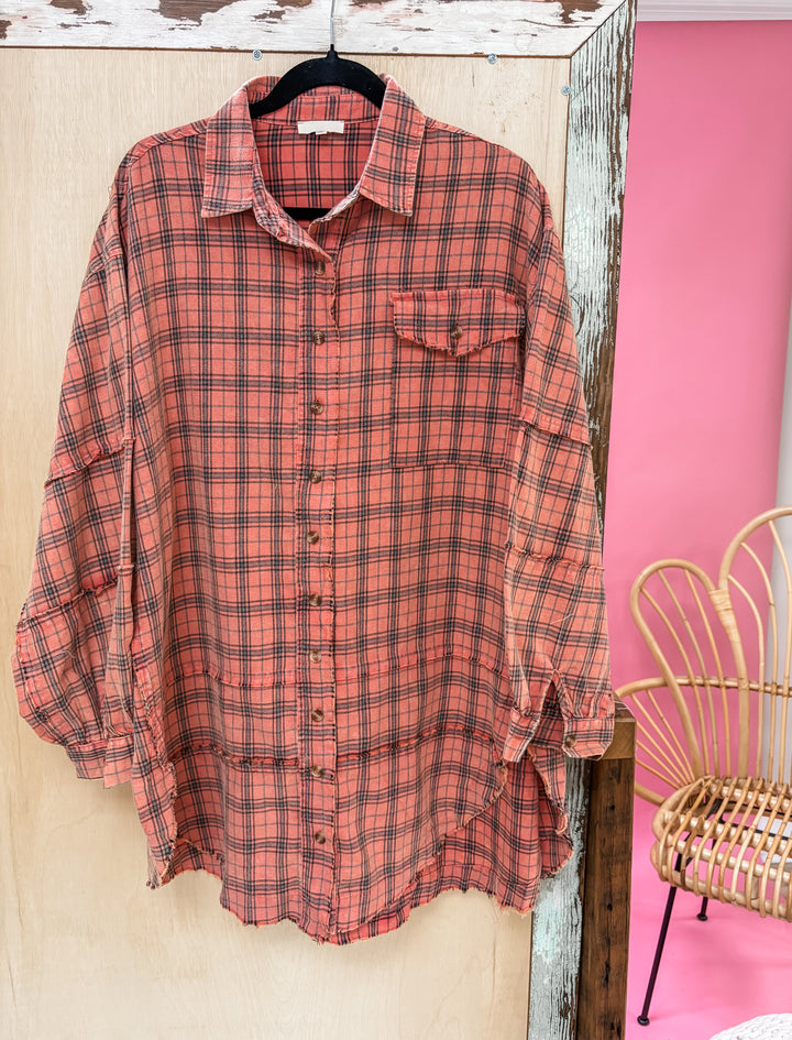 The Core Flannel - Coral