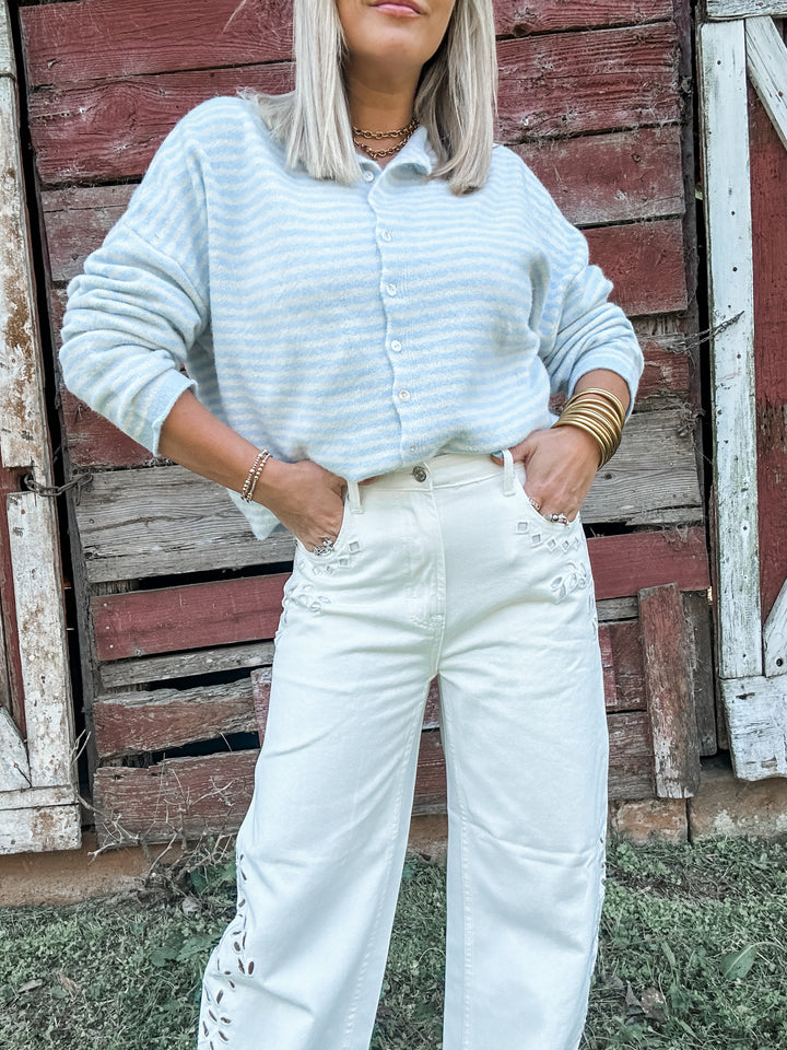 Keep It Easy Cardigan - Light Blue