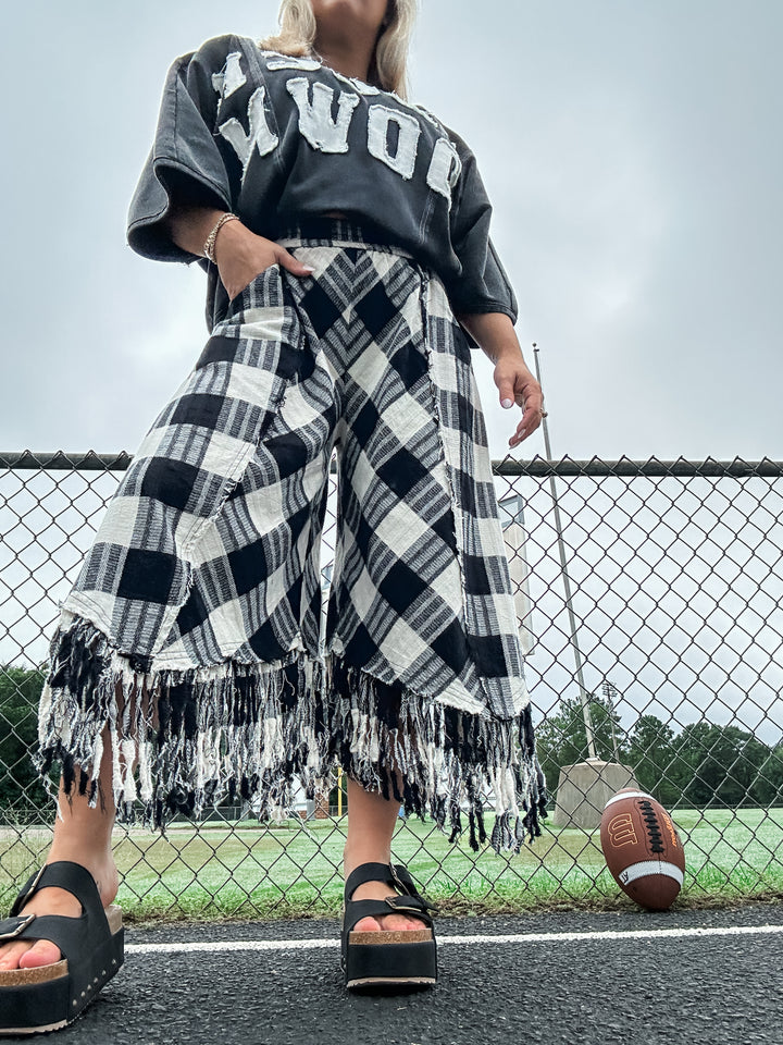 Against the Grain Washed Checkered Pants