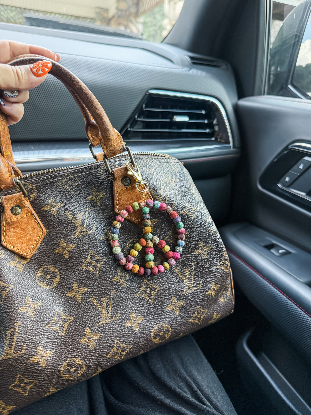 Peace Keychain Bag Charm