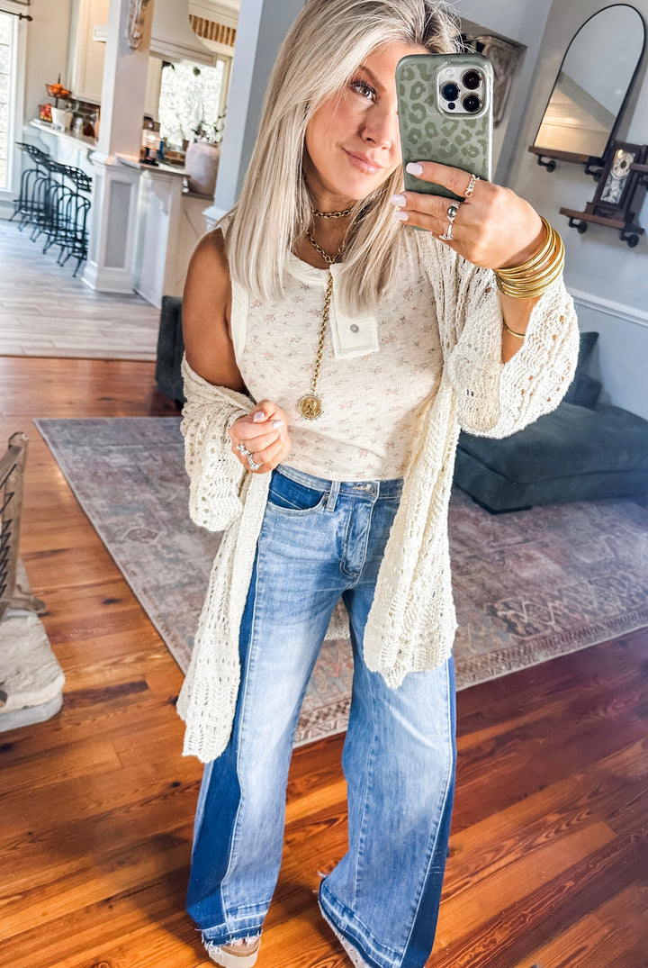 Little Things Dainty Floral Tank