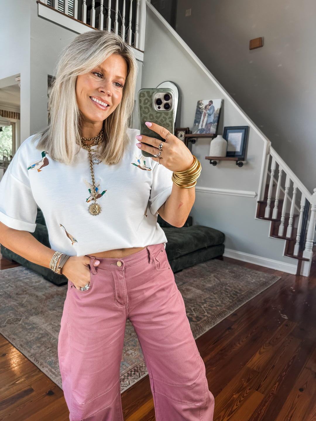 Weekend Hunt Duck Embroidered T-Shirt