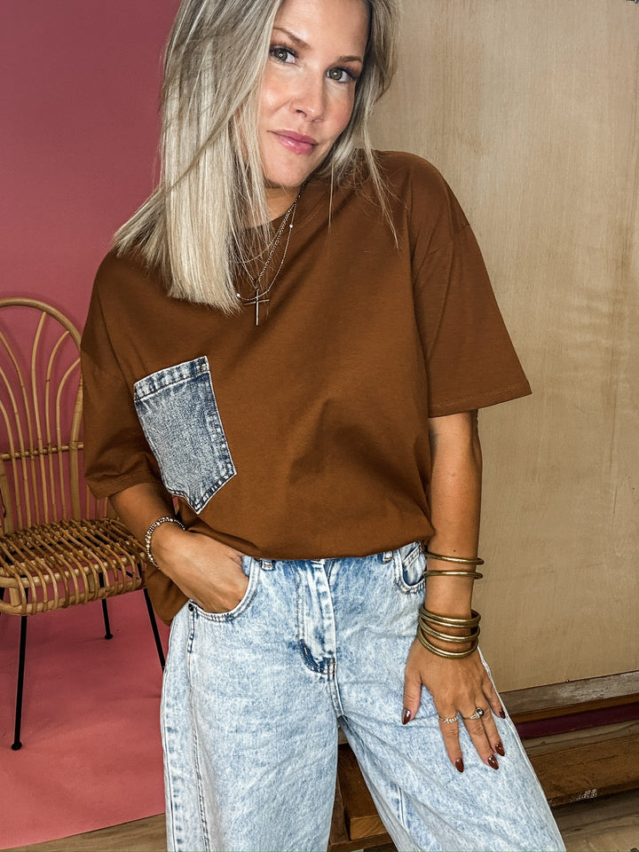 Surprise Me Top - Camel