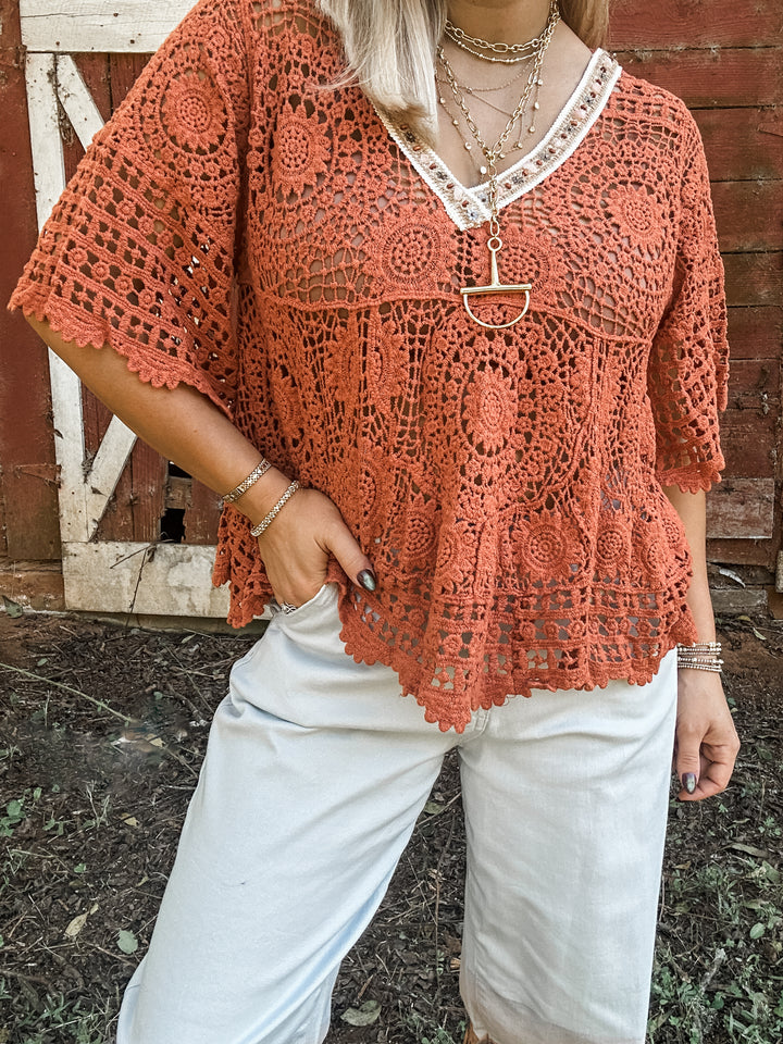 Fine Edge Top - Rust