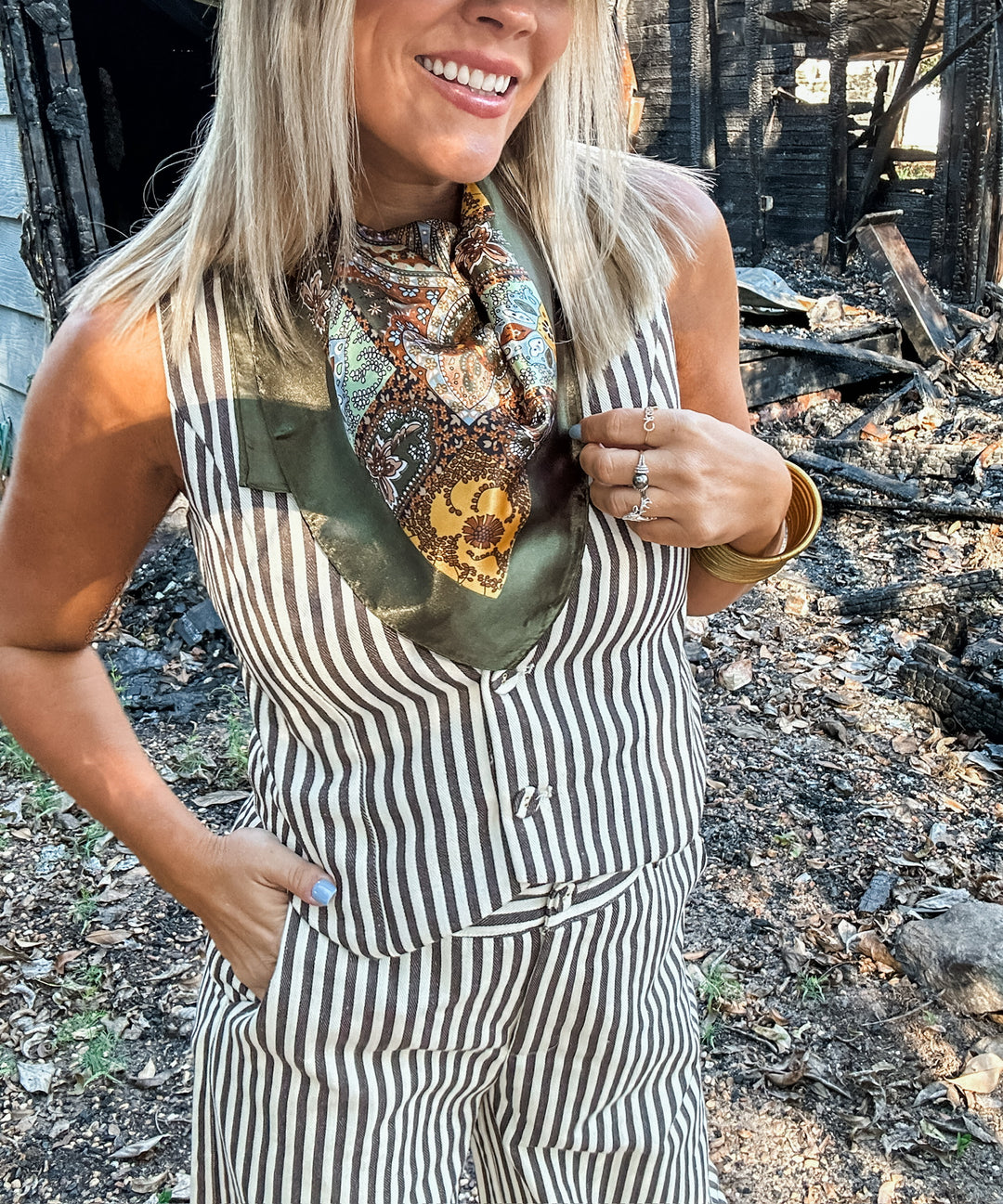 Stay In Line Striped Vest