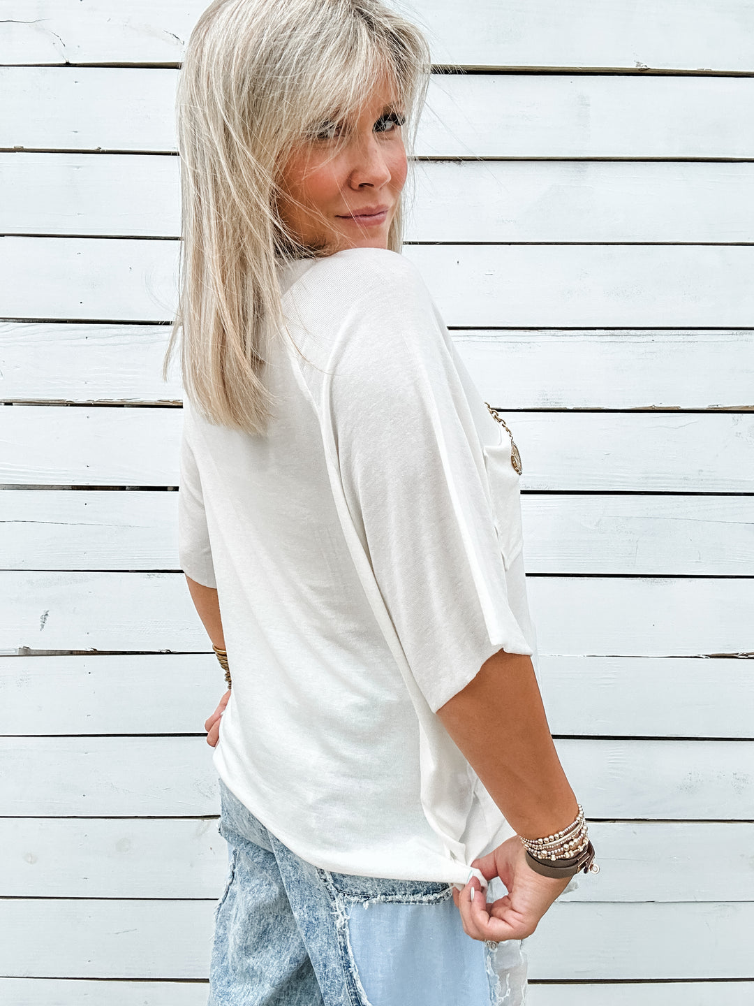 Easy Going Top - Cream