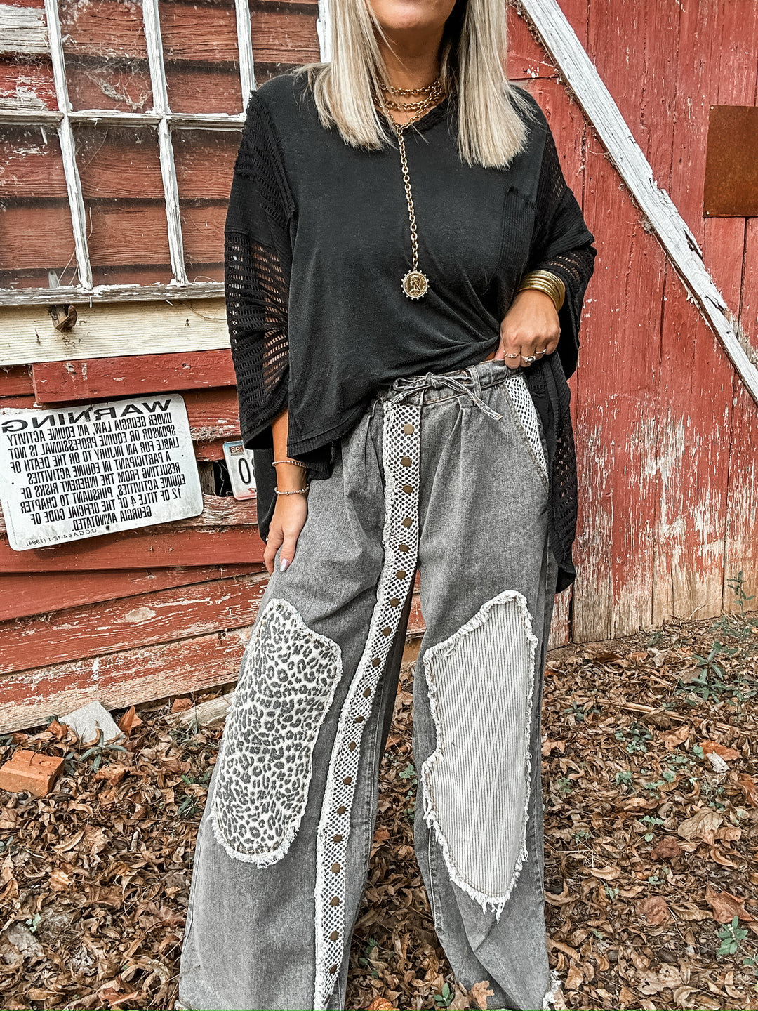 Weekend Wonder Bottoms - Black Multi