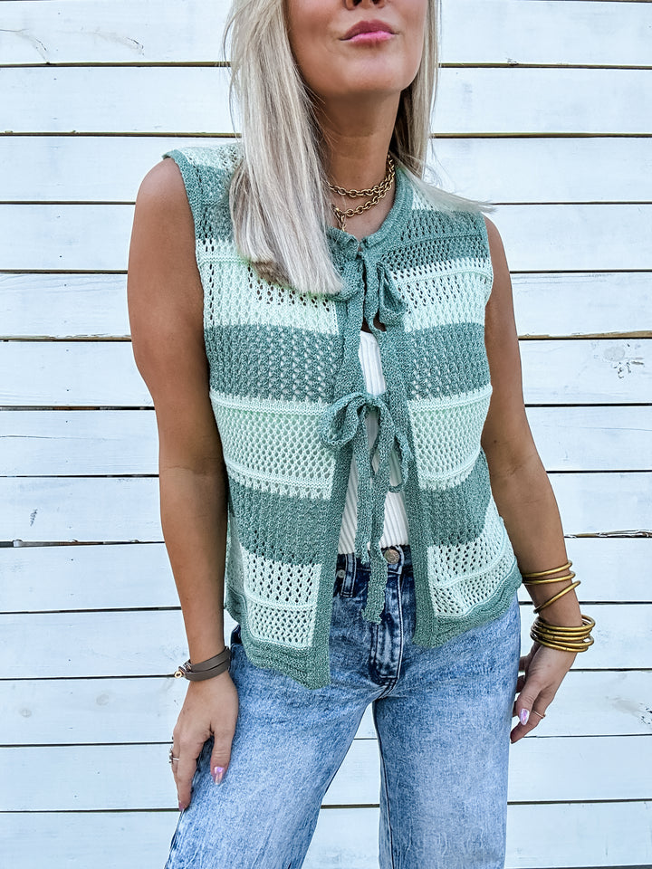 The Styled Stripe Sweater Vest