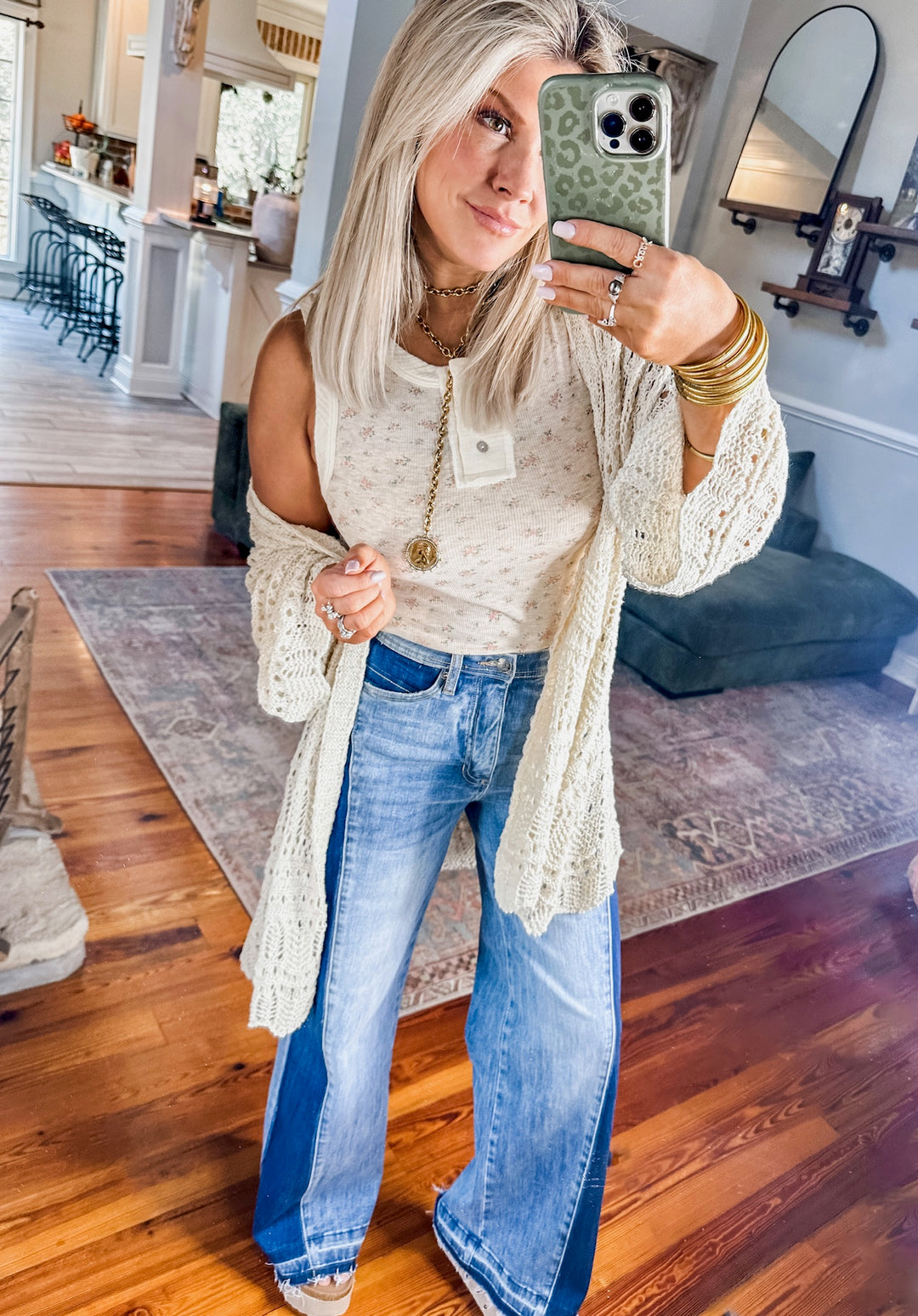 Little Things Dainty Floral Tank