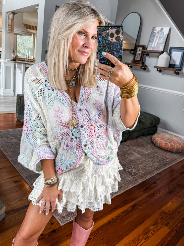 Stitched In Color Top