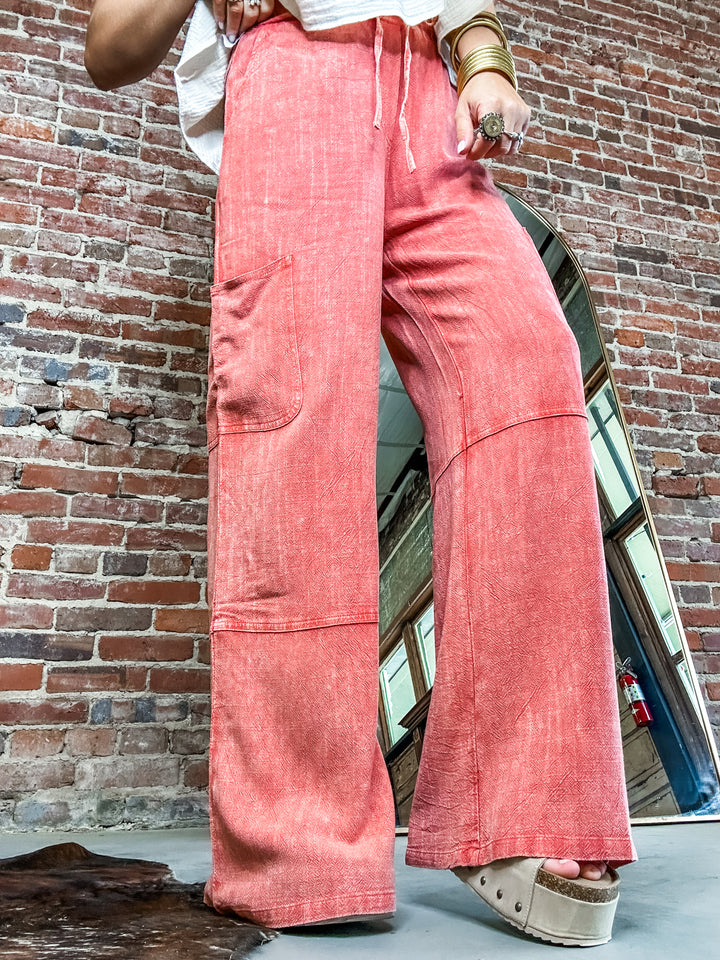 Easy Going Edit Mineral Wash Bottoms