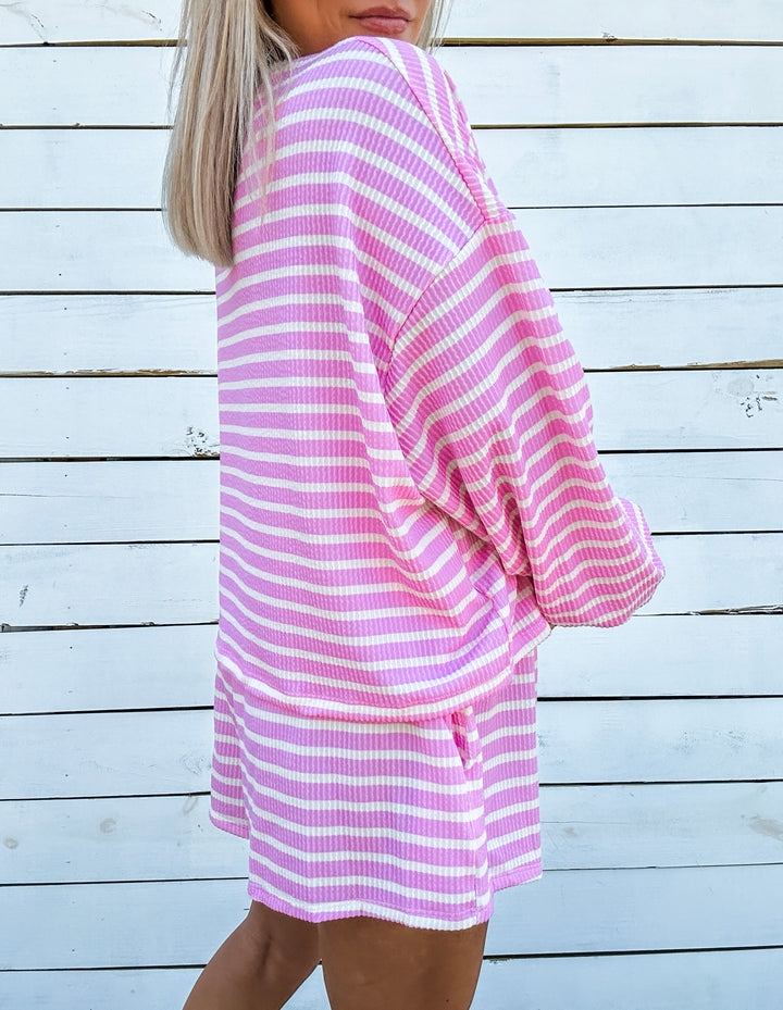 Pink Lemonade Striped Set