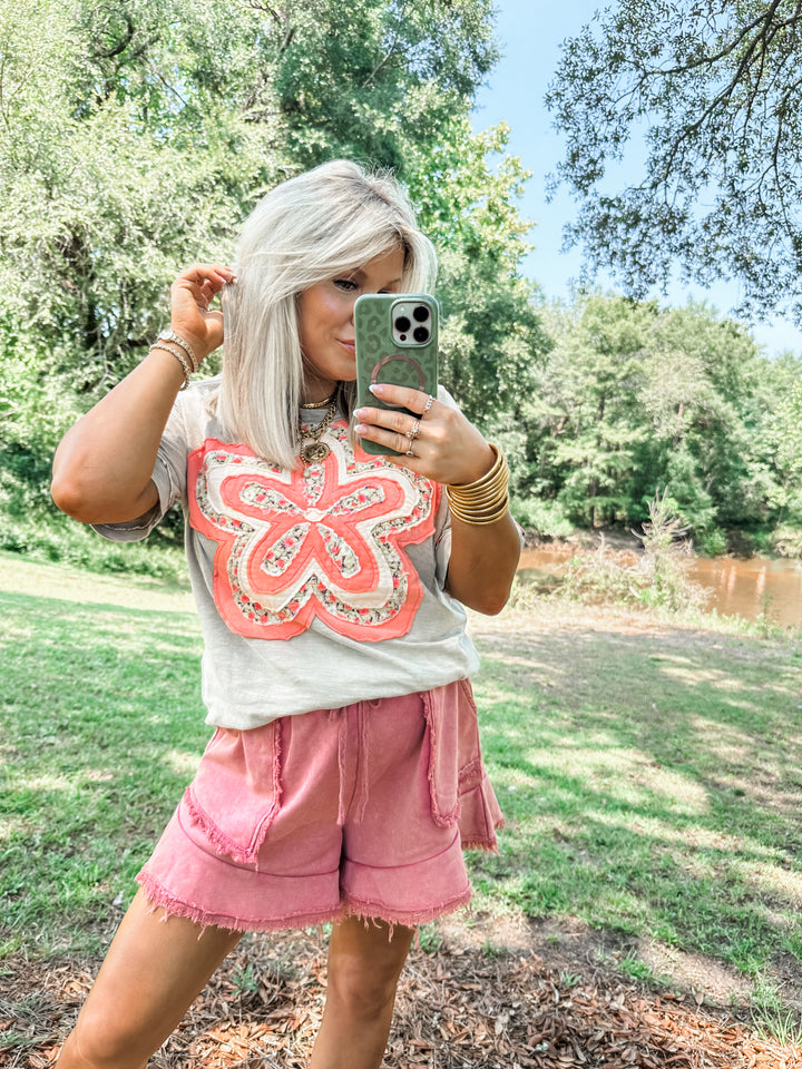 In Full Bloom Patchwork Top