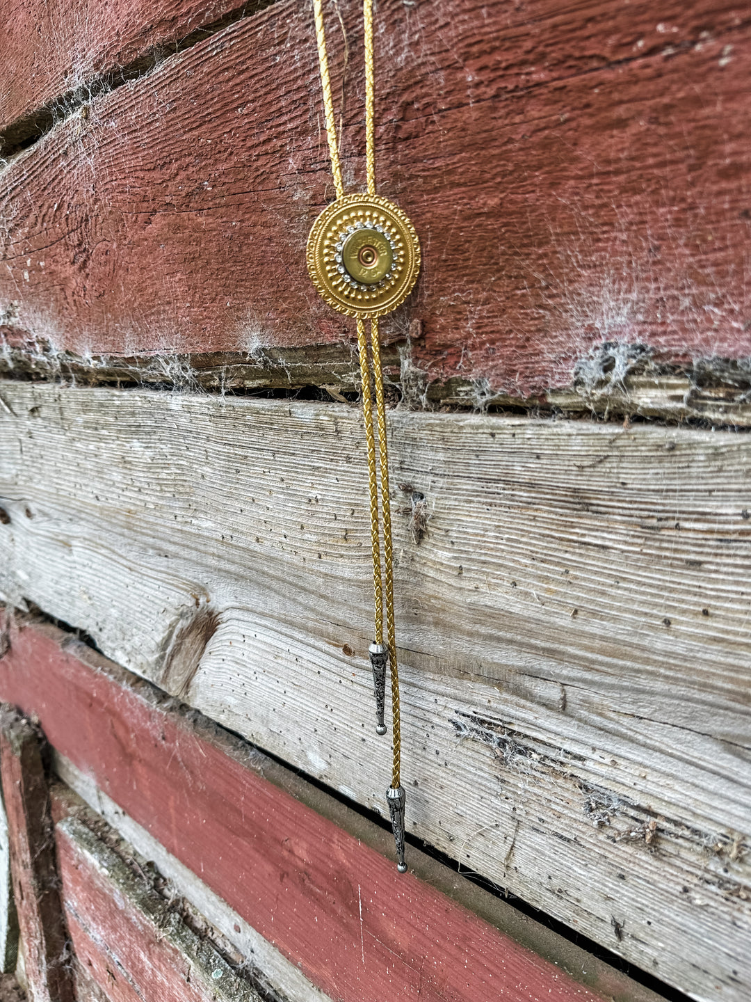 Bolo Tie - Antique & Gold Combo